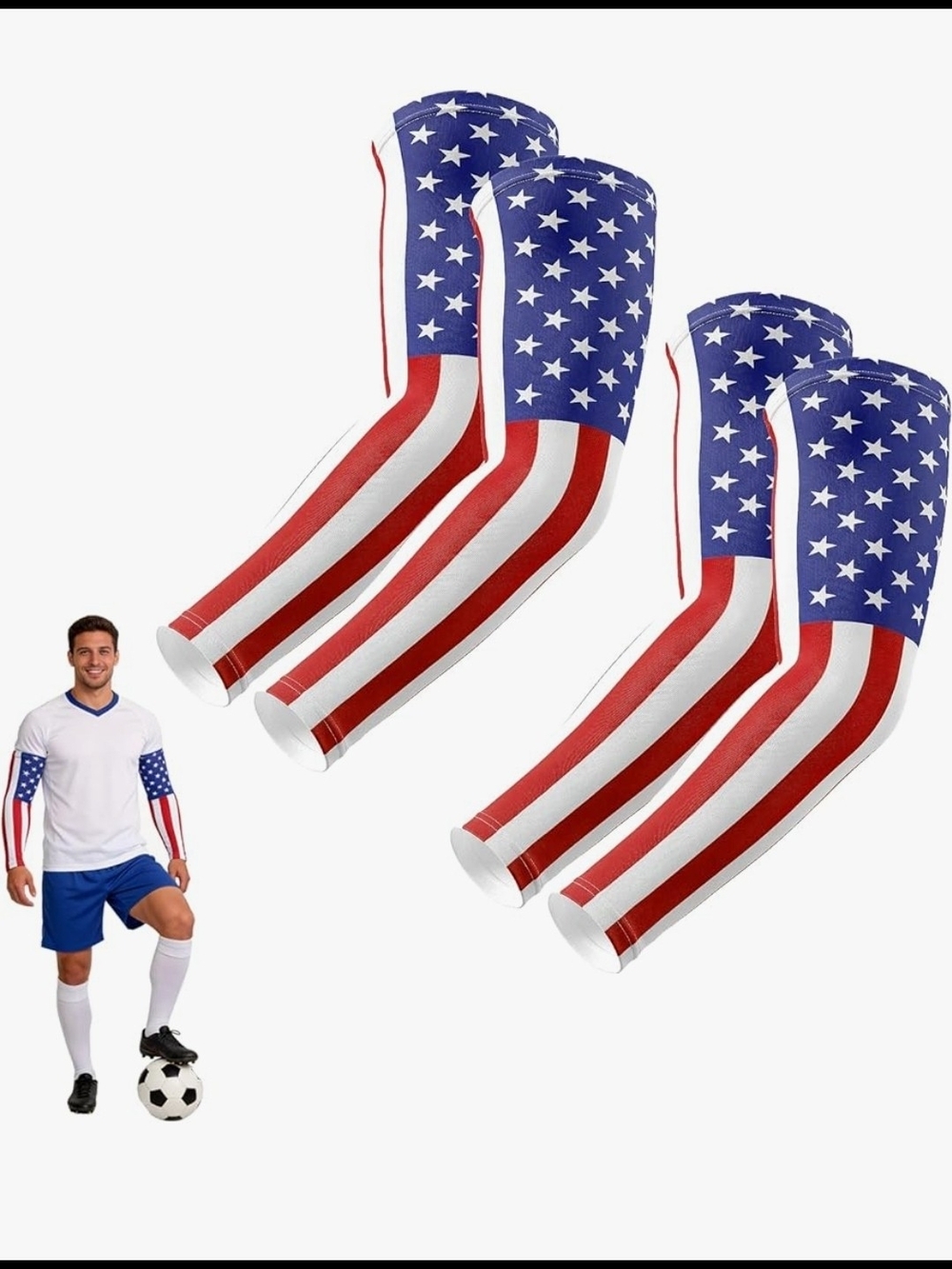 Aegend - American Arm Sleeves (Set Of 2)